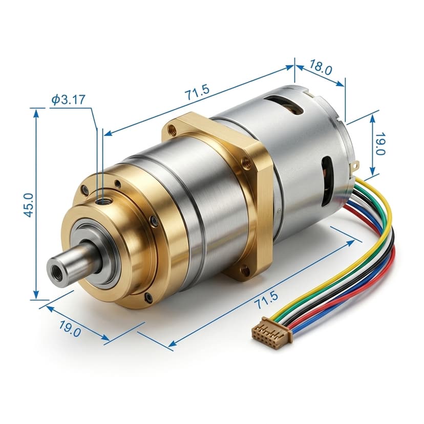 Micro DC Planetary Gear Motor - View 4