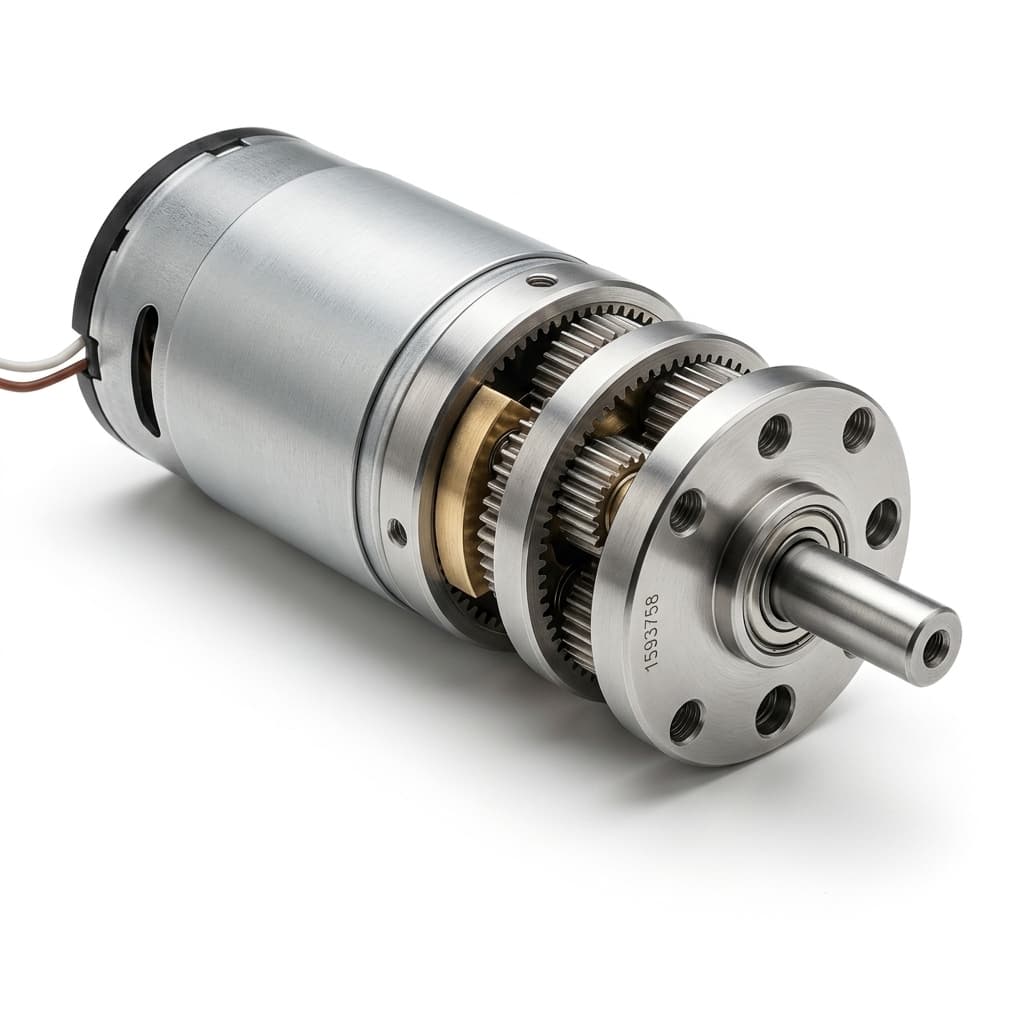 Plastic gear micro planetary motor for POM and metal gear material selection