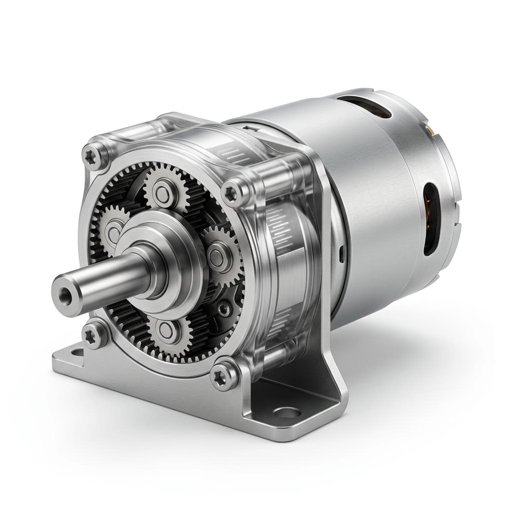 Compact 12V planetary gearmotor candidate for smart locks valves and instruments