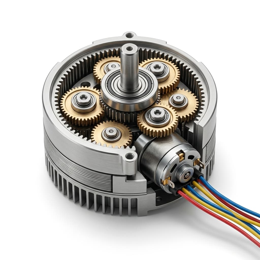BLDC planetary motor with feedback-ready rear cap for precision drive projects