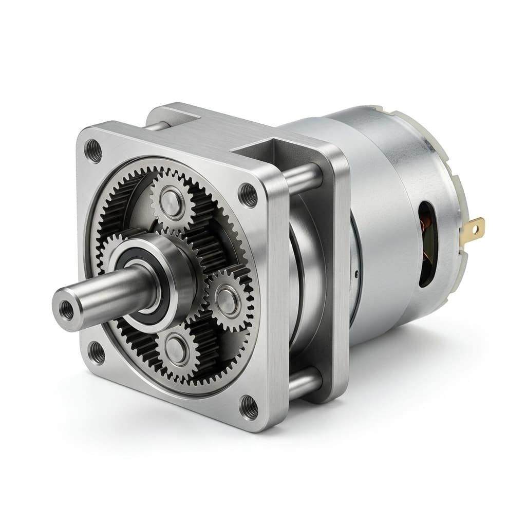 Low-profile right angle planetary gearbox for robot chassis and crawler actuators